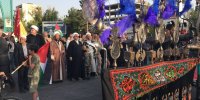 استقبال عزاداران قوچانی از محرم