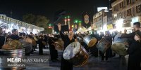 حرکت دسته عزاداری چلچراغ شهر زنجان