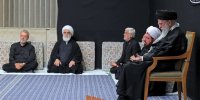 تصاویری از حضور رهبر انقلاب در مراسم عزاداری شب عاشورای حسینی