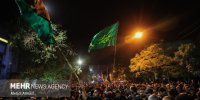 دسته عزاداری هیئت فاطمیون زنجان در شب عاشورا