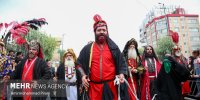 کاروان نمادین اسرای کربلا در قم