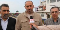 پهلوگیری اولین کشتی در بندر آستارا پس از ۱۸ ماه تعطیلی