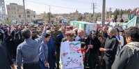 مراسم با شکوه تشییع سردار شهید «ابراهیم فضیلت» در زاهدان