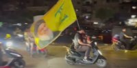 راهپیمایی خودرویی طرفداران حزب‌الله همزمان با مراسم سالگرد شهیدنصرالله