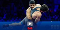 پیروزی غلامرضا فرخی برابر حریف اوکراینی و کسب مدال طلای امیدهای جهان