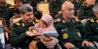 قاب ماندگار یادگار شهید قائدی در آغوش فرمانده