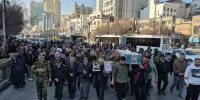تصاویری از تشییع پیکر مطهر جانباز شهید در مشهد