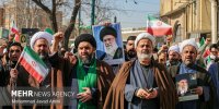 تجمع طلاب قزوین در محکومیت اقدامات تروریستی اخیر کشور
