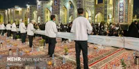 تصاویری از مهمانسرای حضرت و سفره های افطار در حرم امام رضا(ع)