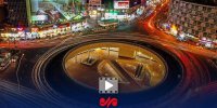 گزارشی از دیوار نگاره میدان ولیعصر که مزین به تصویر رهبر انقلاب است