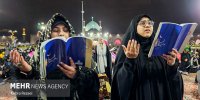 مراسم احیاء شب نوزدهم در حرم ثامن الحجج(ع)