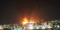 ویدیو/ عملیات «وعده صادق ۳» ادامه دارد؛ بندر حیفا در آتش