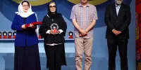 تجلیل از یک عمر تلاش هنری علیرضا داوودنژاد در اختتامیه فیلم ۱۰۰