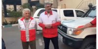 رضا کیانیان در جمع امدادگران هلال احمر + ویدئو