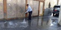 نظافت و شست‌شوی تئاتر شهر/ عکس