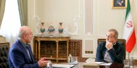 عکس استقبال پزشکیان از قالیباف در نهاد ریاست جمهوری