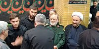 تصاویری از مراسم گرامیداشت فرماندهان شهید قرارگاه مرکزی خاتم‌الانبیاء / عارف و وزیر بهداشت هم بودند