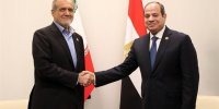 دیدار پزشکیان و عبدالفتاح السیسی در دوحه