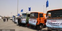 استقرار ناوگان اروندان در شلمچه برای پشتیبانی از زائران اربعین