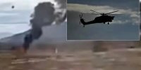سقوط مرگبار یک بالگرد؛ همه سرنشینان کشته شدند | ویدئو