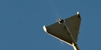 لحظه برخورد پهپادهای روسیه به کارخانه آنتونوف اوکراین