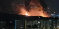 تصاویری از انفجار و آتش‌سوزی انبار نفت شهران + ویدئو
