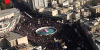 تصاویر هوایی از حضور میلیونی مردم تهران در اجتماع ضد اغتشاشات