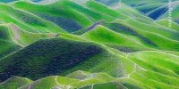 تصویری از شکوه اردیبهشتی تپه ماهورهای خالد نبی شهرستان کلاله