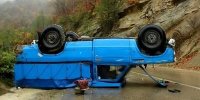 این خودرو رکورددار واژگونی در روزهای بارانی است