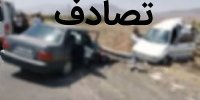 مصدومیت ۱۰ نفر در تصادف ۲ پراید