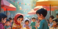 راه اندازی اولین بازارچه دستاوردهای کودکان در جنوب تهران| دورهمی کاسبان کوچک در اولین بازارچه اختصاصی