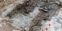 کشف اسکلت جنگجوی ۲۱۰۰ ساله با تاج زرین