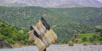 این قایق با پوست گوسفند ساخته می شود | مرد 70 ساله آخرین کلک‌ ساز چهارمحال و بختیاری است + فیلم و عکس