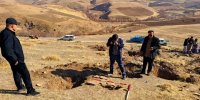 ساماندهی گورستانی که با باران پیدا شد + جزئیات