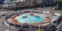 دیوارنگاره میدان انقلاب تهران هشدار داد!  + عکس