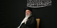 تصاویر جدید از حضور رهبر انقلاب در مراسم عزاداری شب عاشورا | ببینید