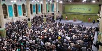 لبخند سقاب اصفهانی در دیدار امروز رهبر انقلاب+ عکس