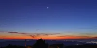 ماه و سیاره‌ها در گرگ‌ و میش زمستان | عکس