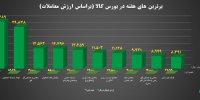 ۱۰ شرکت برتر بورس کالا معرفی شدند