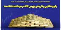 رکورد تاریخی بورس کالا در مرداد شکسته شد