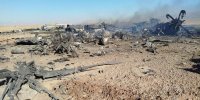 ببینید | اولین تصاویر از انهدام دو بالگرد بلک‌هاوک و یک هواپیمای C130 در جنوب اصفهان