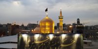ببینید | حال و هوای حرم مطهر بانوی کرامت با حضور دسته های عزاداری در روز عاشورای حسینی
