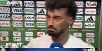 ببینید | بغض رامین رضاییان هنگام مصاحبه بعد از پایان مسابقه با مصر