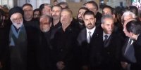 ببینید | حضور مسئولین ایرانی در عراق برای تشییع پیکر رهبر فقید ایران