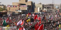 ببینید | لحظاتی از تشییع رهبر شهید انقلاب در نجف اشرف