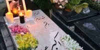 ببینید | جشن تولد تلخ استاد اکبر عبدی بر سر مزارش