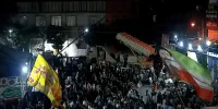 ببینید | درگذشت ناگهانی یک سخنران در تجمع شبانه