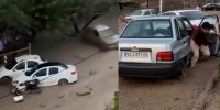 تصاویری شوکه‌کننده از جاری شدن سیلاب در عظیمیه کرج + فیلم