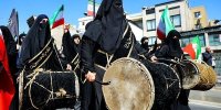 حضور زنان و دختران با پوشش های متفاوت در مراسم چهلم رهبر شهید/عکس