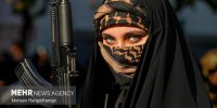 تصاویر | قاب های پربازدید از رزمایش دختران جان فدای ایران